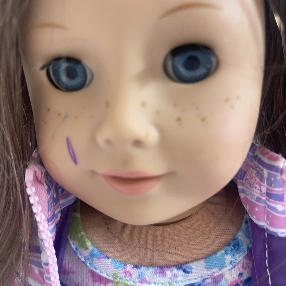 American Girl Truly Me Doll Freckles Blue Eyes 18 Inch 2014 Clothes Shoes
